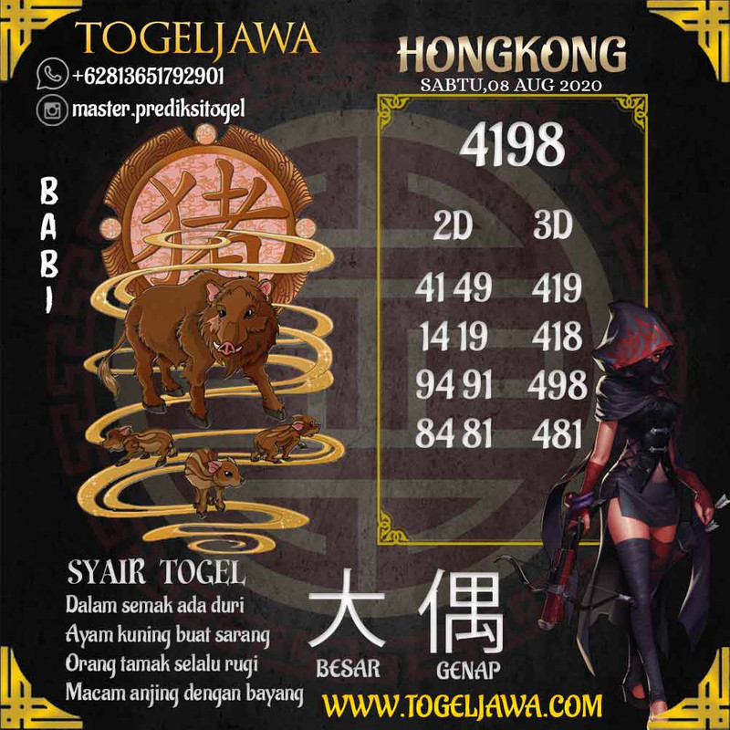 Prediksi Hongkong Tanggal 2020-08-08