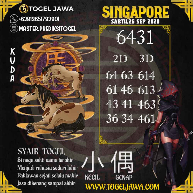 Prediksi Singapore Tanggal 2020-09-26