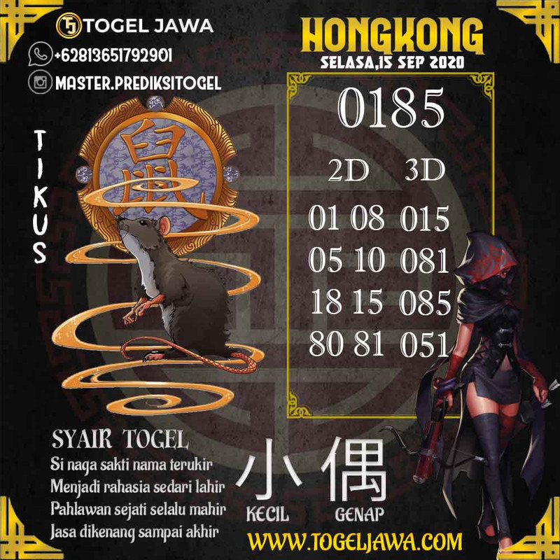 Prediksi Hongkong Tanggal 2020-09-15