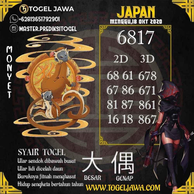 Prediksi Japan Tanggal 2020-10-18