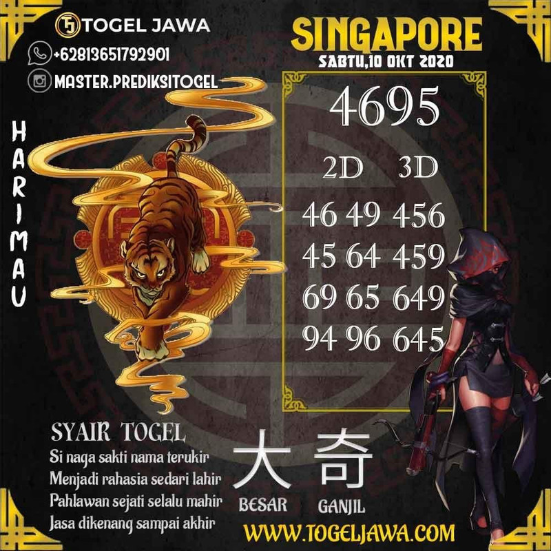 Prediksi Singapore Tanggal 2020-10-10