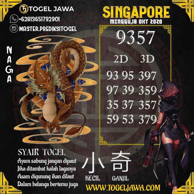 Prediksi Singapore Tanggal 2020-10-18