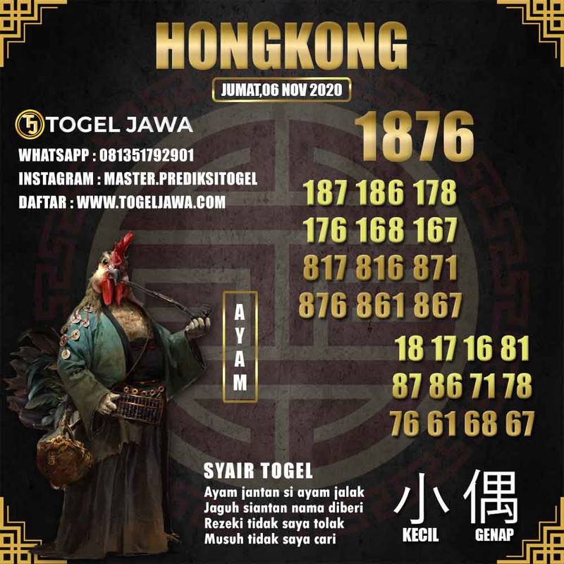 Prediksi Hongkong Tanggal 2020-11-06