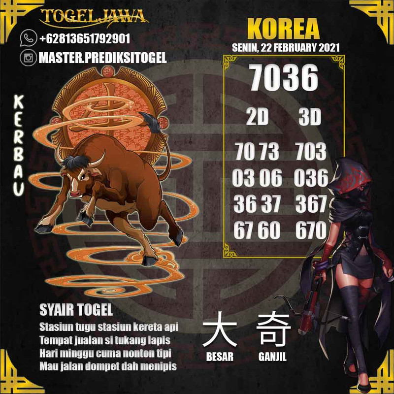 Prediksi Korea Tanggal 2021-02-23