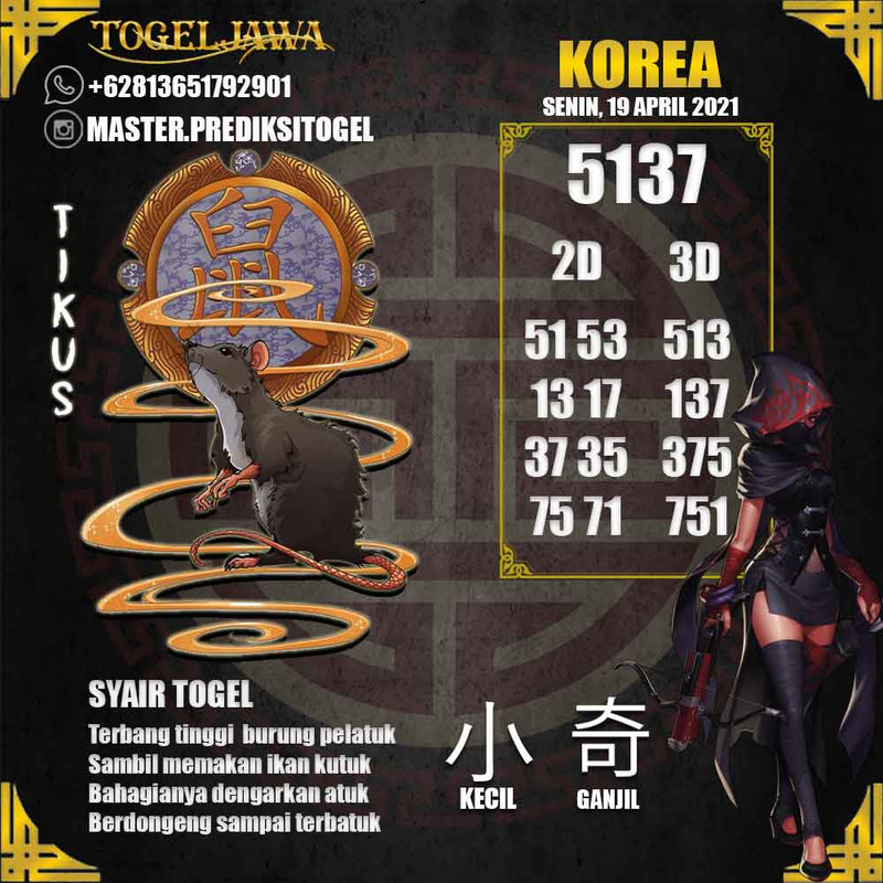 Prediksi Korea Tanggal 2021-04-19