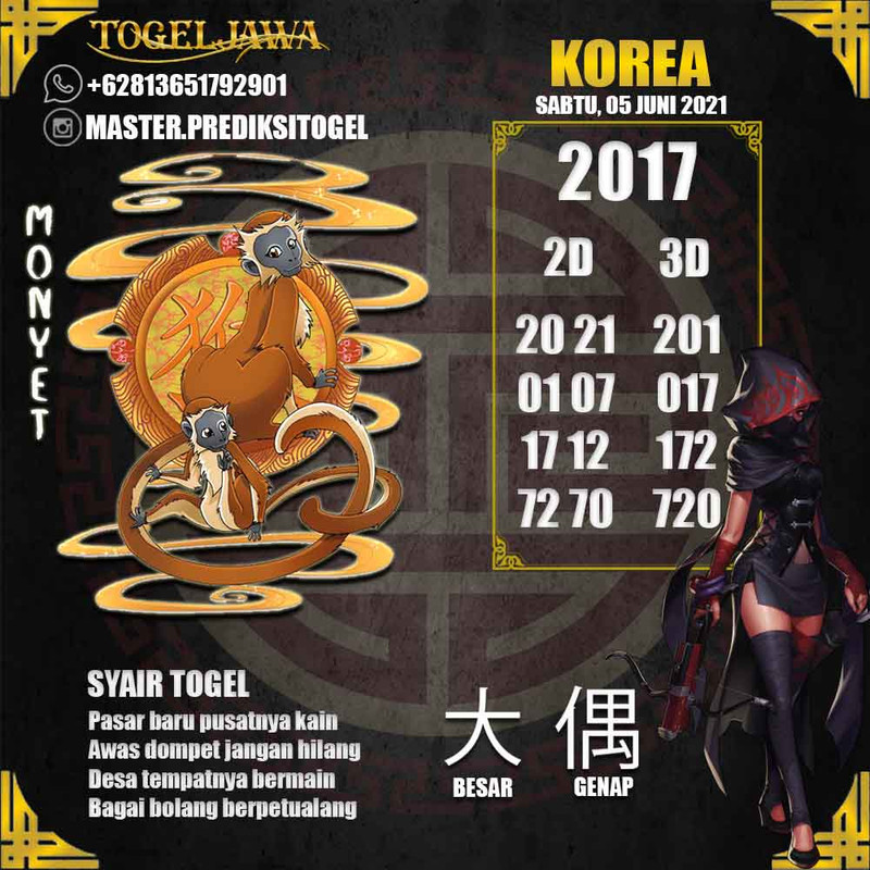 Prediksi Korea Tanggal 2021-06-05