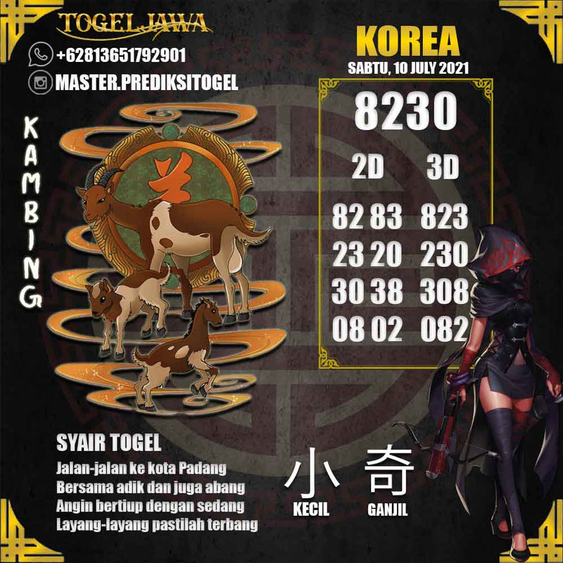 Prediksi Korea Tanggal 2021-07-10